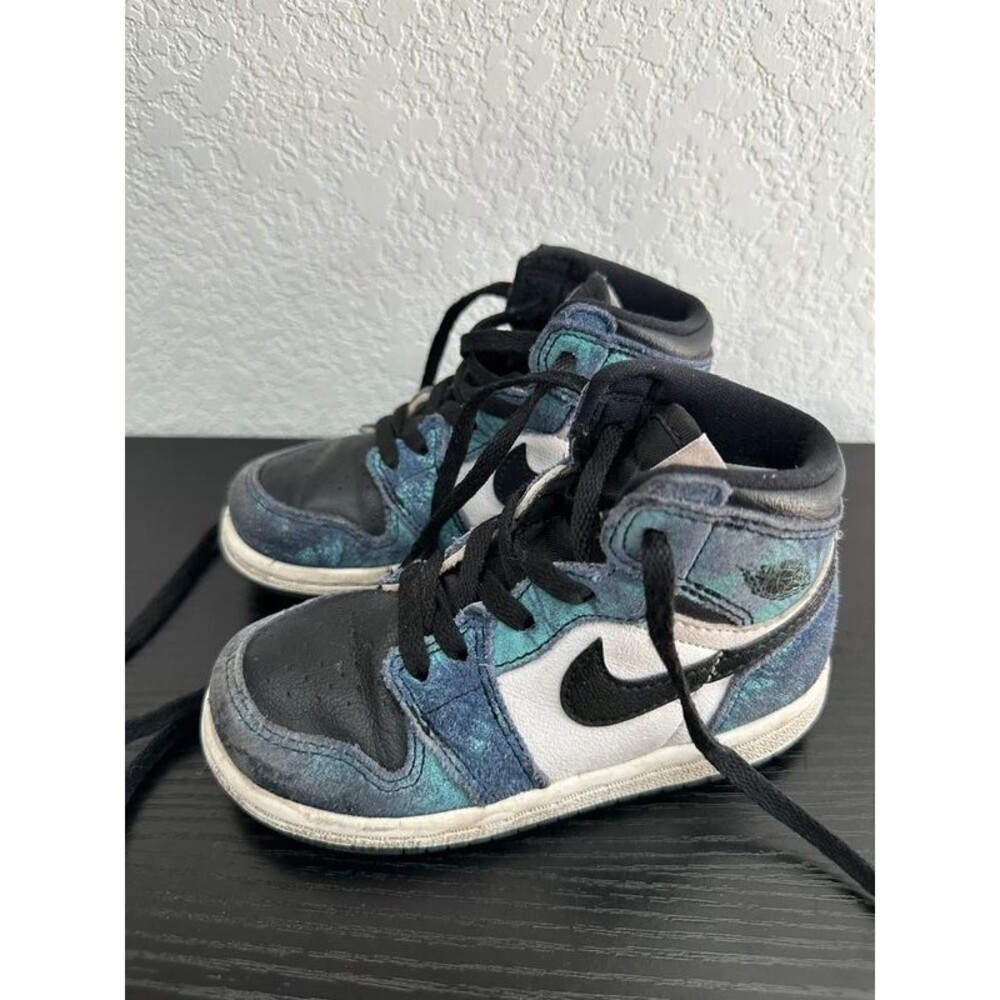 Nike Air Jordan 1 High Retro OG Tie Dye Toddler Size 8C Sneakers CU0450-100